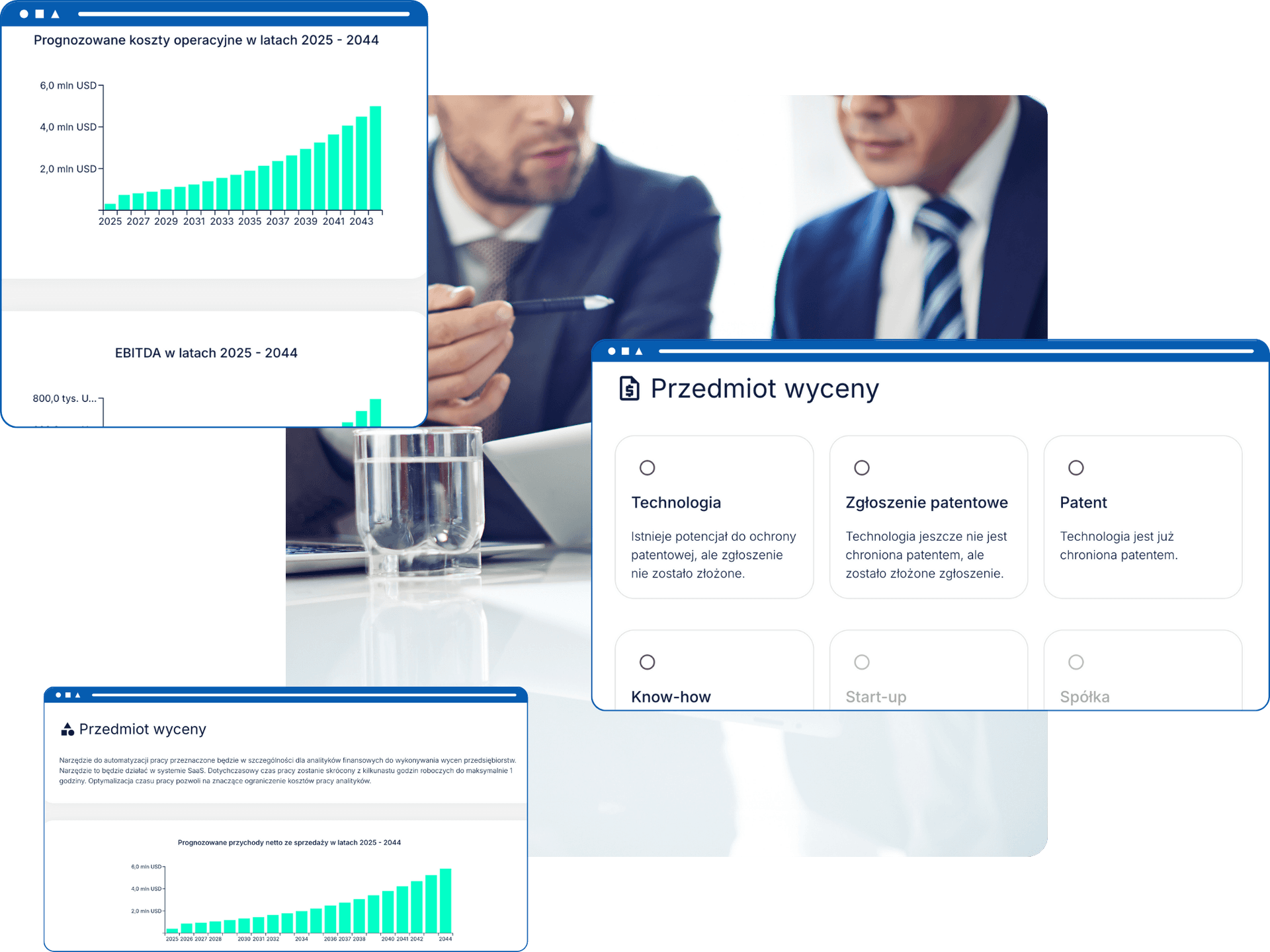 Dwóch mężczyzn analizujących dane na ekranie laptopa